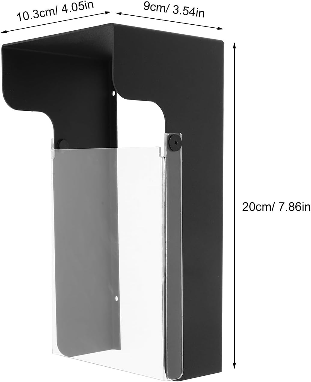 HEMOTON Weatherproof Doorbell Cover for Video Intercoms and Access Control Systems, Metal and Acrylic Protective Shield with Rain Shield, Wall Mount Setup for Commercial Business Setting