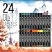 U.S. Art Supply 82-Piece Deluxe Artist Studio Creativity Set Wood Box Case - Art Painting, Sketching Drawing Set, 24 Watercolor Paint Colors, 24 Oil Pastels, 24 Colored Pencils, 2 Brushes, Starter Kit