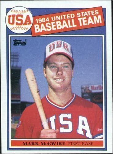 1985 Topps Mark McGwire Baseball Rookie Card