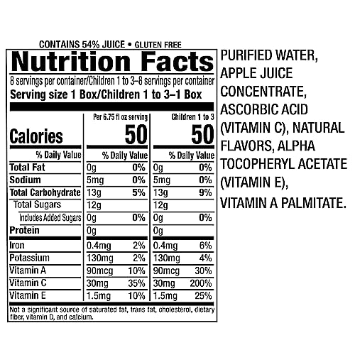 Mott\'s For Tots Apple, 6.75 Fl Oz Boxes, 32 Count (4 Packs Of 8), Juice With Purified Water, Good Source Of Vitamin C, 40% Less Sugar Than 100% Apple Juice, No Artificial Sweeteners - Thumbnail 3