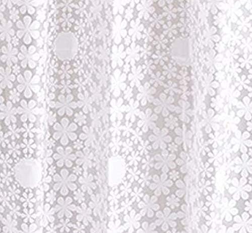 Aqualona Shower Curtain-100% PEVA-Water Repellent, Mildew Resistant, Soft Luster Finish, Cream, 180cm x 180cm