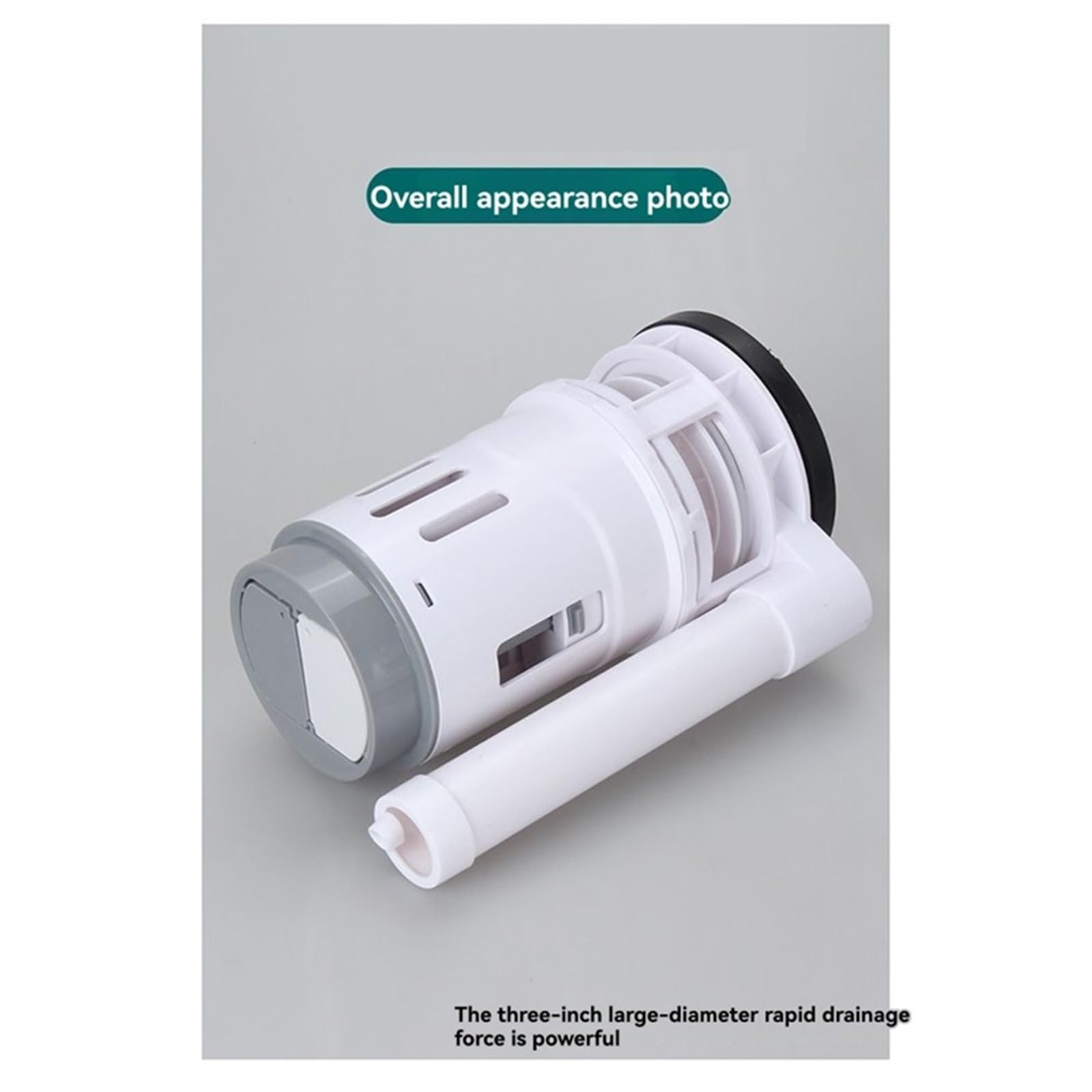 Mecanismo de descarga para WC Toilet Cistern 16cm 3Inch Dual Flush Valve Bathroom Squatting Tank Drainage Accessories