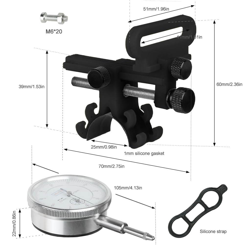 HTU Fahrradfelgen-Ausrichtständer – Praktisches Werkzeug zur Radspeichenjustierung, Wartung, MTB-Bike-Reparatur und Fahrrad-Equipment-Black BT110A-10PCS