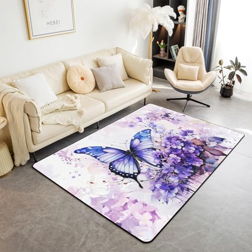 Tapis de balcon et terrasse fleurie flanelle douce 200x300