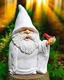 Leverse Funny Gnomes, 5.9in Pipe Naughty Gnomes Garden Statue Decor for Home Outdoor Patio Lawn Yard Halloween Housewarming Easter Gift