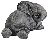 Fleur de Lis Garden Ornaments LLC Elephant Laying Down Statue
