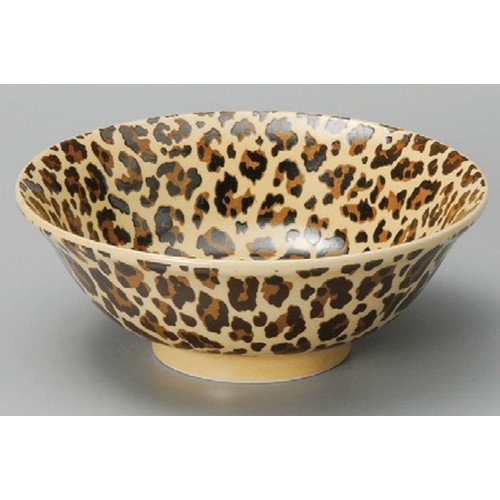 豹柄ラーメン6.5丼 中19.5x7.2cm 10個セット Amazon | 豹柄ﾗｰﾒﾝ6.5丼[19.5×8.5cm] | 中華丼 中華食器