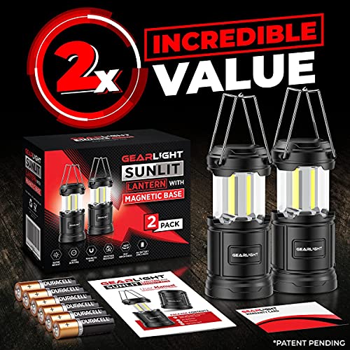 GearLight-Camping-Lantern-2-Portable-LED-Battery-Powered-Lantern-with-Magnetic-Base-and-Foldable-Hook-for-Emergency-Use-or-Campsites-Essential-Hurricane-Survival-Kit-with-Batteries