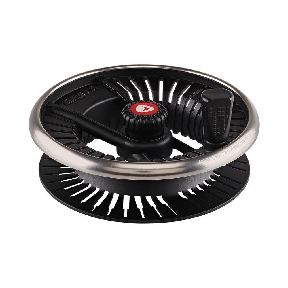 Bobine de rechange moulinet mouche Greys Tail AW 910 anodisée noir et gris