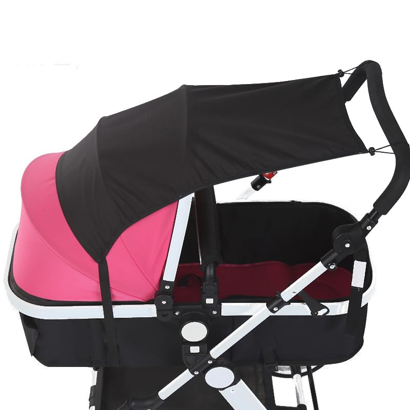 Image of Stroller Sun Shade, Stroller Cover for Sun,Uv Protection Sunscreen, Universal Sunshade Accessories,Provides The Highest Level of UV Protection（Black）