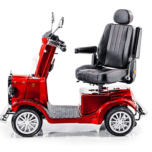 Vintage Mobility Gatsby X Vintage Heavy Duty Fast Mobility Scooter Long Range (Red) #TOP3