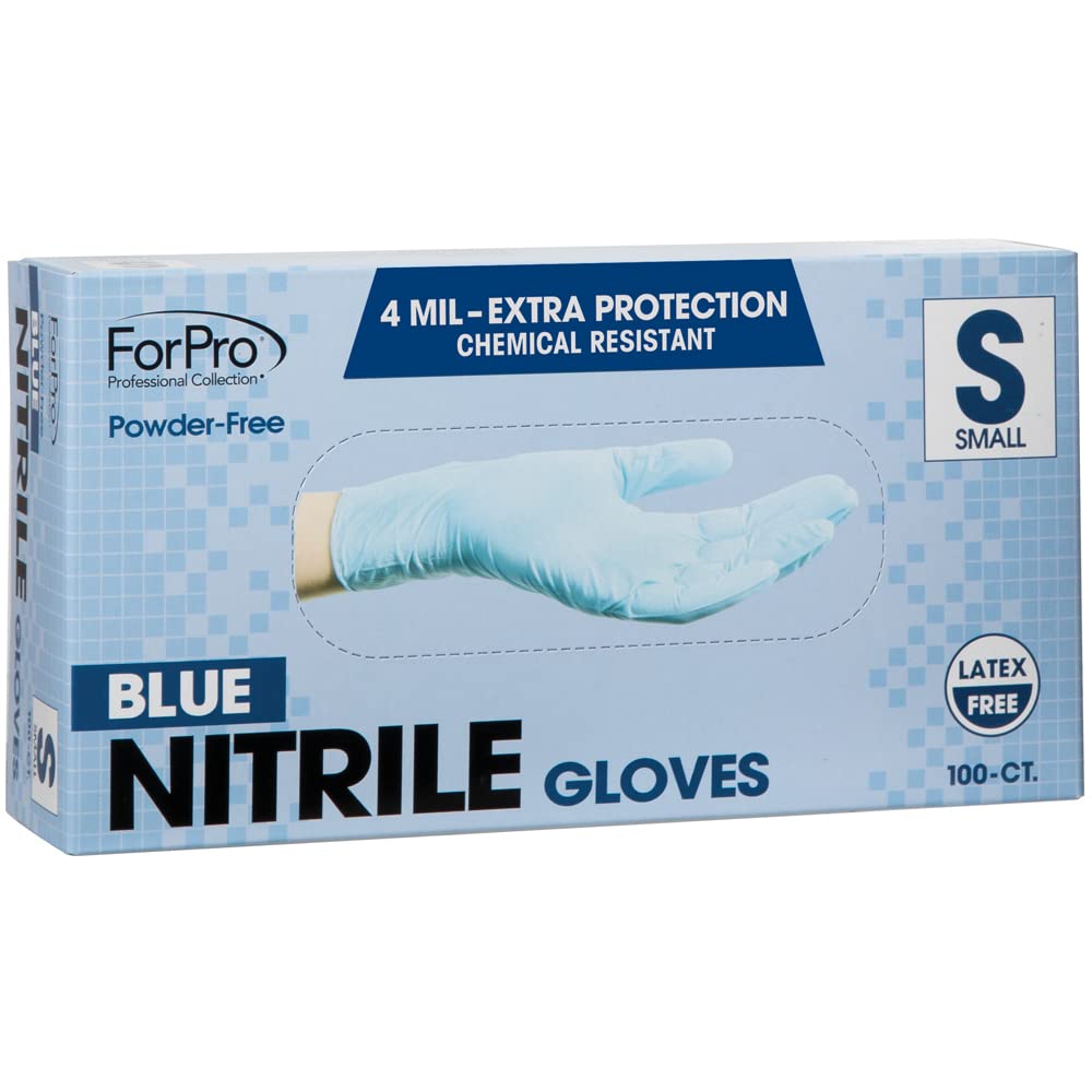 ForPro Disposable Nitrile Gloves, Chemical Resistant