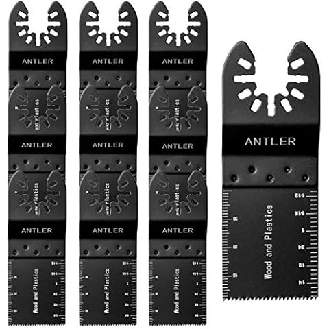 10x 35mm Antler Blades for Dewalt Stanley Worx F30 Erbauer Black & Decker Oscillating Multitool Accessories QAB35WB Cover