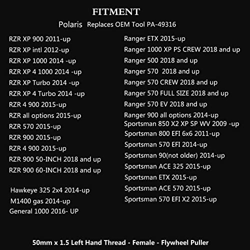 Moker Flywheel Puller For Polaris RZR/Ranger/Sportsman