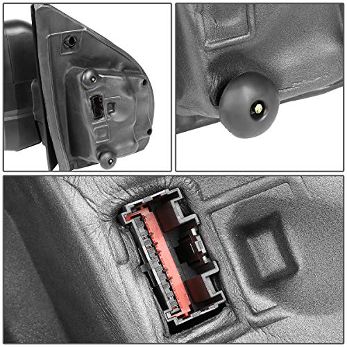 Dna Motoring Twm-058-Oe-T888-Bk-Cl-L Powered+Heated+Led Signal Puddle Light Factory Style Side Mirror Left Compatible With 15-18 F-150 With 22-Pin Plug #TOP6