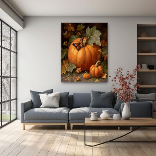 Grand Poster Vintage Effrayant De Chambre pour Décoration d'Automne