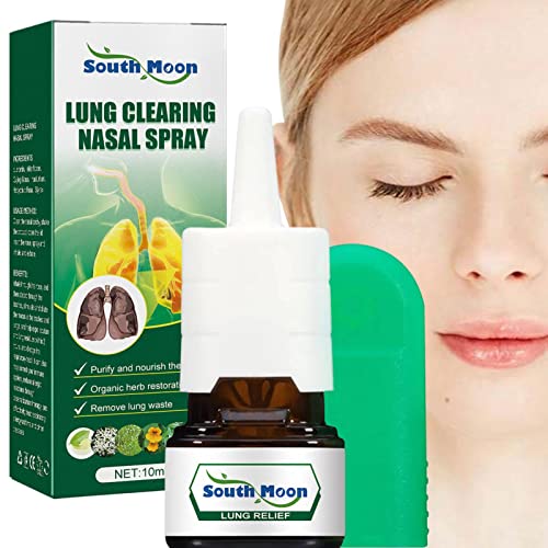 Spray nasal pour congestion nasale | Spray nasal pour nez bouché | Spray nettoyant poumon, soulage l'inconfort nasal, petite capacité de 10 ml