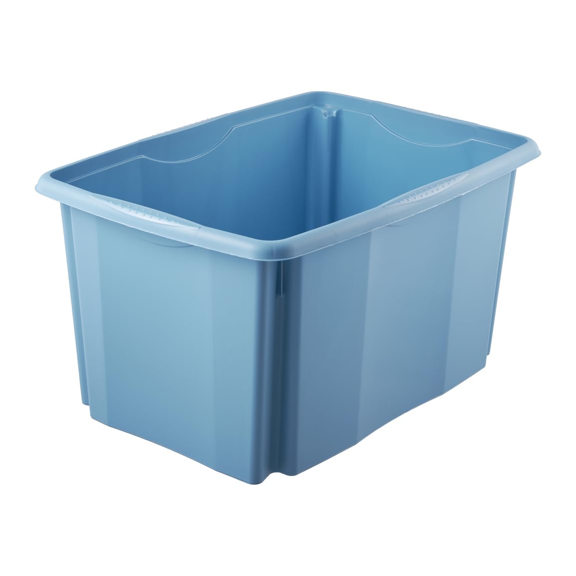keeeper Boîte de Rangement avec Système d’Empilage, 45 l, 54,5 x 39 x 29,5 cm, Emil Eco Line, Bleu (Eco Sky Blue)