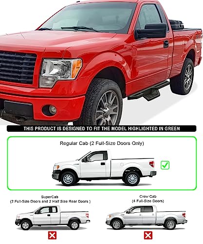 Estribos APS acero inoxidable 6.5in para Ford F150 miniatura 2
