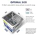 Dareflow Ultrasonic Parts Cleaner 200W Heated 2L (1.5L liquid capacity) for Small Carburetors Injectors Guns Bullets Brass and Jewelry Professional Stainless Steel Ultrasonic Bath Upgrade