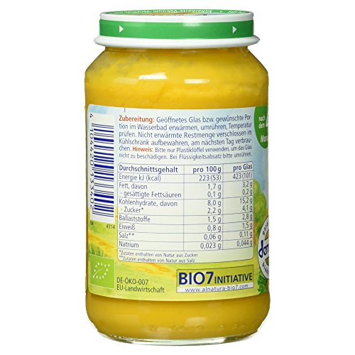 Alnatura Bio Gemüse mit Süßkartoffeln, nach dem 4. Monat, 190g