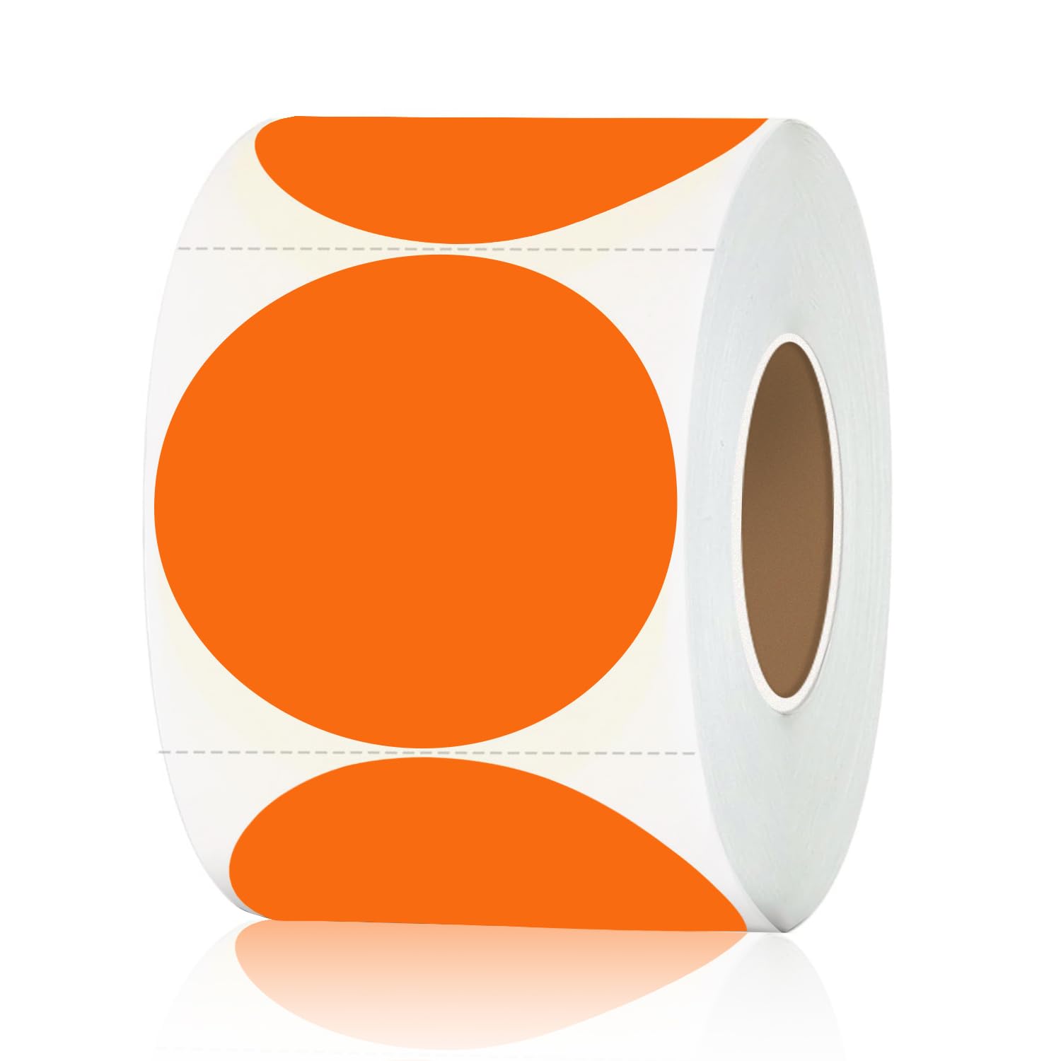 STARLIBOO Colored Dot Stickers, 2 inch Garage Sale Stickers, 350Pcs Adhesive Circle Price Tags Sticker, Writable Not Blurry for Yard Sale (Orange)