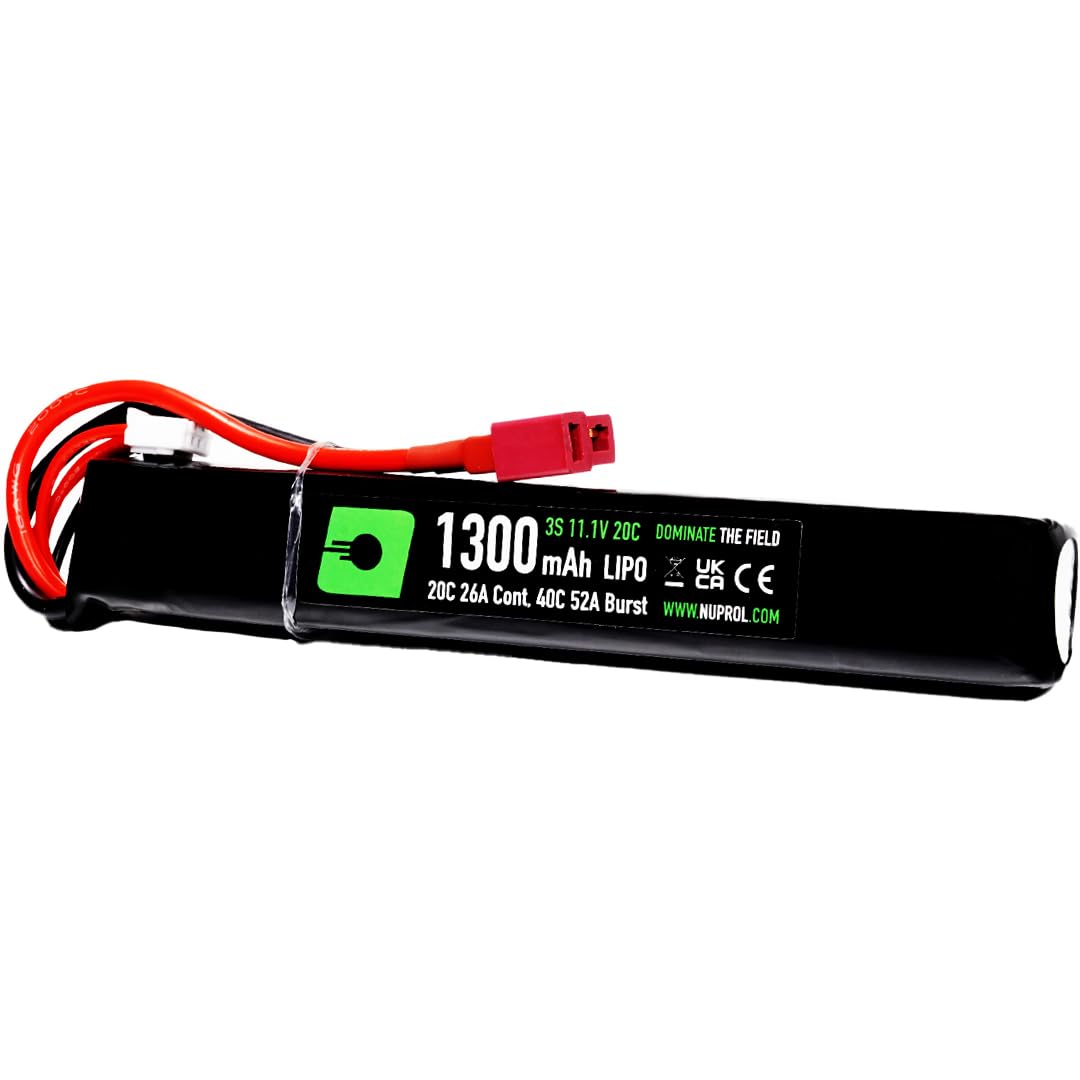 NUPROL Power - 11.1v LiPo 1300mAh 3S Deans [Rate 20C @ 26A] [Burst 40C @ 52A] - Stick