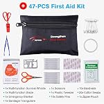 Car Roadside Emergency Kit, Auto Vehicle Safety Kits, with Jumper Cables - Image 6