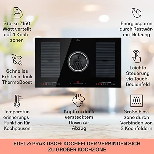 Kochfeld mit integriertem Dunstabzug von Klarstein