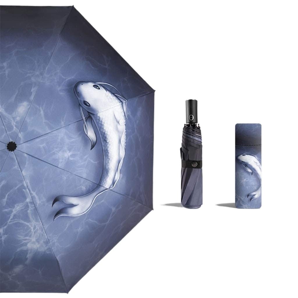 Parasol Damski Parasol Anty-ultrafioletowy, Automatyczny Kompaktowy Parasol Podwójnego Zastosowania, Odpowiedni Do Składanego Parasola Podróżnego Parasolka Kobieca (Color : Automatic)
