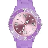 Unisex Silikonuhr - Sportarmbanduhr mit Armband aus weichem Silikon. Unsere Analoguhr mit Silikonarmband ist ideal als Damenuhr, Herrenuhr / Männeruhr oder Kinderuhr - Bitte beachten Sie die Länge und den Gehäusedurchmesser!