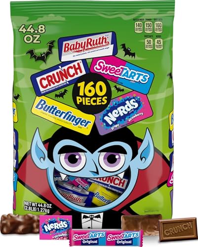 Butterfinger, CRUNCH Baby Ruth, Nerds...