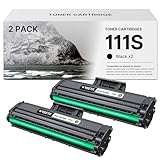WISETA MLT-D111S Toner für Samsung D111S Kompatibel Druckerpatrone für Samsung Xpress M2070w Toner M2070 M2026W M2026 M2070FW M2020 M2022W M2022 M2070F (Schwarz, 2er-Pack)