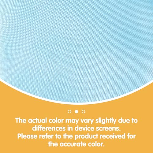 Image of BRILLMAX 10 Pack Light Blue Tablecloths 70x120 in for 6-8ft Rectangle Table | 150 GSM Polyester Fabric, Universal Fit, Water, Stain & Wrinkle Resistant Cloth Cover for Wedding Reception Banquet Party