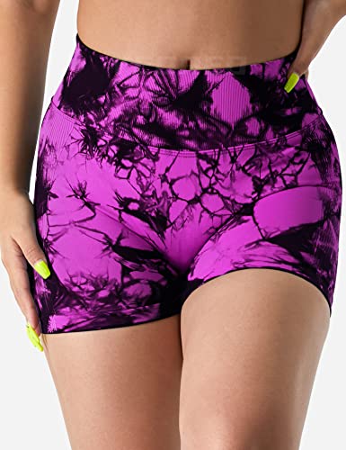 YEOREO Professional Women Workout Shorts 3.6" Scrunch Shorts Seamless High Waisted Contour Gym Yoga Biker Shorts - Image 3
