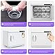 Handtuchreiniger Maschine Handtuchwärmer 23L -Licht Sterilisator kompressenwärmer Towel Handtuch Wärmer Handtuchschrank für Friseursalon Kosmetikstudio Spa