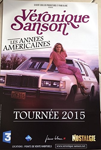 Poster Véronique Sanson Les Années Américaines pour salon mélomane