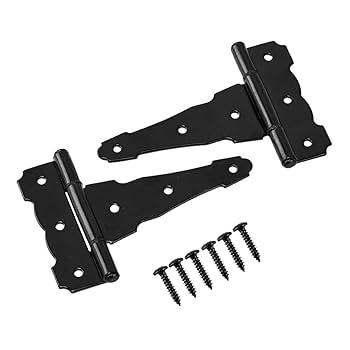 Lot Heavy Duty T-Hinges 6 - 16 Inch Tee Hinge For Wooden Door Shed Gate + Screw | UK