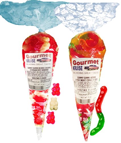 Red Wild Cherry White Strawberry Banana Gummy Gummi Bears miniatura 1