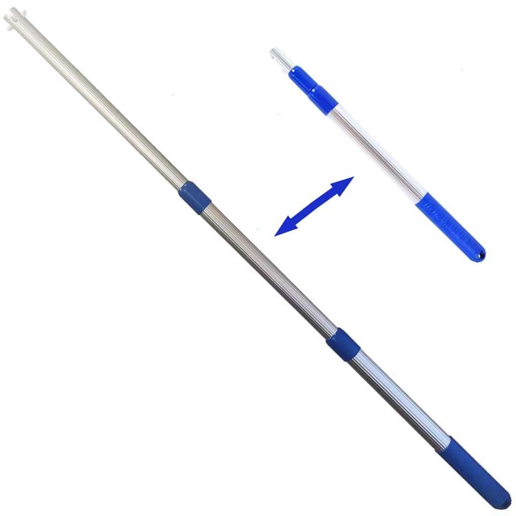 Buy Pool Skimmer Pole with Telescoping Aluminum Pole Connect Skimmer Net, Brushes, Vacuum Heads