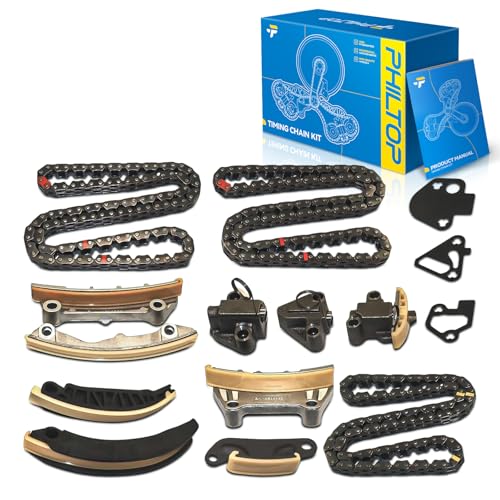 PHILTOP Timing Chain Kit Compatible with Chevrolet&Buick&GMC&Cadillac&Suzuki&Saab, fits for Camaro, Traverse, Enclave, Terrain, CTS, XTS, Aura, Outlook&More, (OE# 9-0753SX)