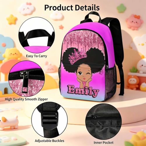 Image of Custom Girls Backpack Set Kids Personalized Backpacks Back to School