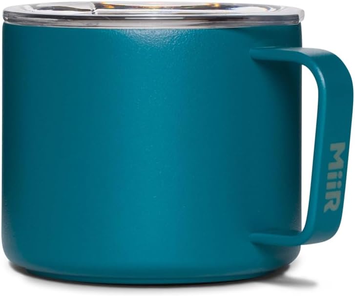 MiiR, Camp Cup, Vacuum Insulated, Stainless Steel with Slide Lid, BPA Free, Prismatic, 8 Fluid Ounces