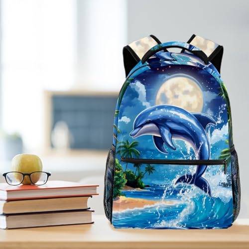 Sac à dos de voyage Night Moon au design multicolore original - 6