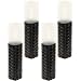 Sogrand Rattan Hand-woven Solar Pathway LED Light, 4 Pack