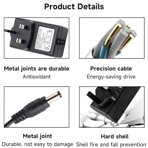 Replacement Battery Charger for 32V Vax Blade Cordless Pro Stick Vacuum Cleaner TBT3V1B1, TBT3V1P1, TBT3V1P2, TBT3V1T1 34V 600mA AC Adapter for VAX Blade 2 VBB2ASV1 Vac Hoover 28.8V Power Cable - Image 4