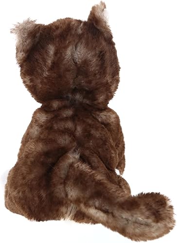 Miniatura 4 de DolliBu Gato marrón de peluche con texto en inglés "I Love You", bonito regalo de animal de peluche para el día de San Valentín, cumpleaños,