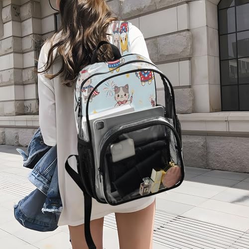 Mochila transparente para el Día de la Independencia con base reforzada 6