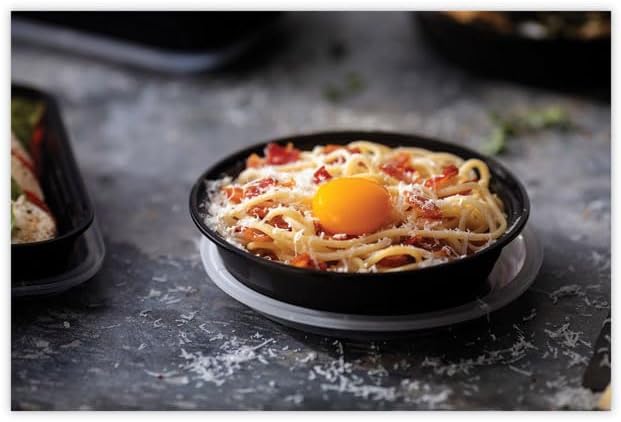 Miniatura 2 de Pactiv e NV2GRN307B Earthchoice Versa2go - Recipiente apto para microondas, 30 onzas, 6.8 x 6.8 x 2.2, negro/transparente, plástico, 150 por caja