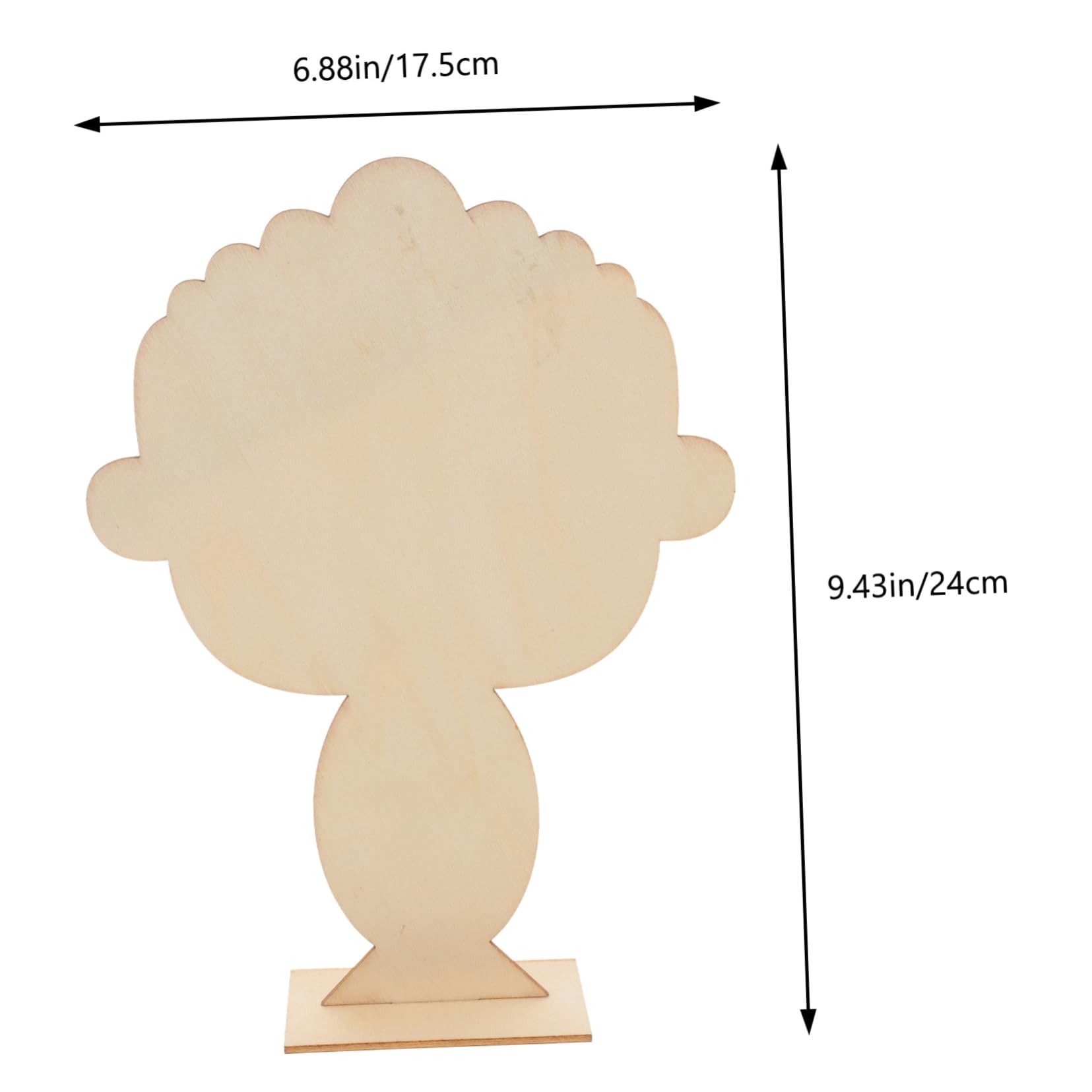 SEWACC Create Lifelike Portraits on 5pcs Pottery Art Boards Wood Clay Board for DIY Opera Decorations